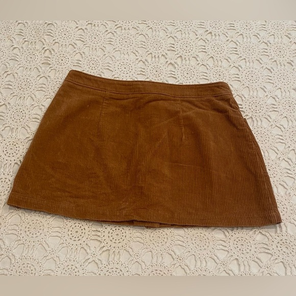 Chloe & Katie corduroy button up mini skirt size L - Picture 2 of 5